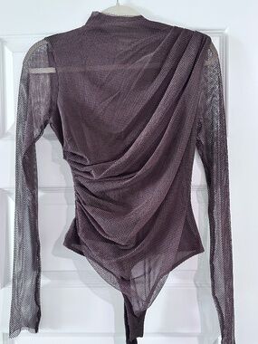 Free People x Intimately FP “On My Way” Bodysuit in Chocolate Love, size M, NWT